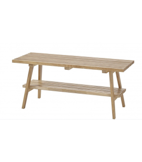 Praktyczna ławka z drewna dębowego idealnie sprawdzi się w przedpokoju