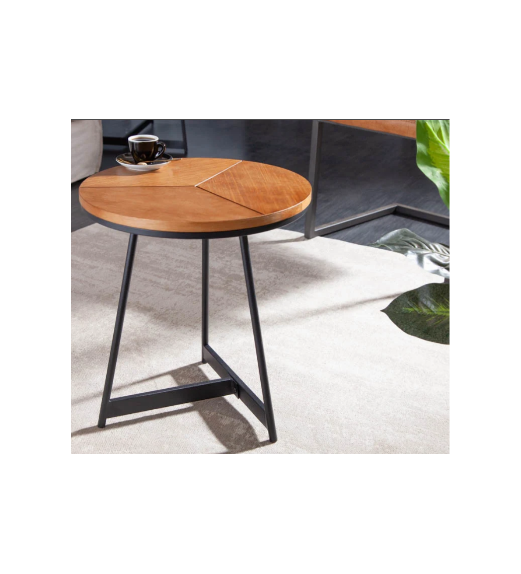 Praktyczny stolik GRENADA 45 cm w optyce dębu do salonu lub pokoju