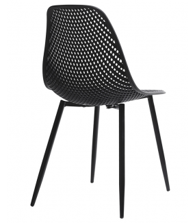 Krzesło TIVO czarne będzie idealne na taras lub do ogrodu.