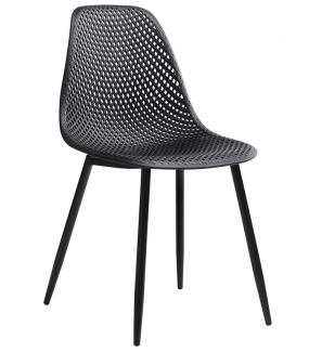 Krzesło TIVO czarne idealnie sprawdzi się do wnętrz gastronomicznych. Odnajdzie się zarówno w kuchni jak i jadalni.