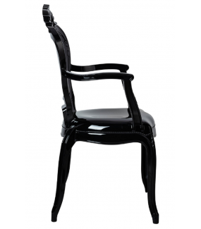 Krzesło KING ARM czarne idealnie wpisze się w wystrój industrialnej kuchni.