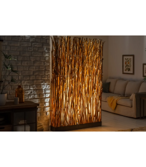 Lampa podłogowa Parave 180 cm longan naturalna do salonu