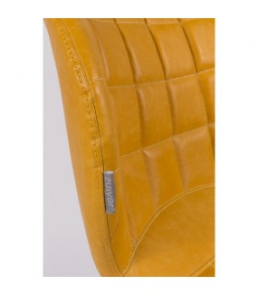 Krzesło OMG skórzane żółte