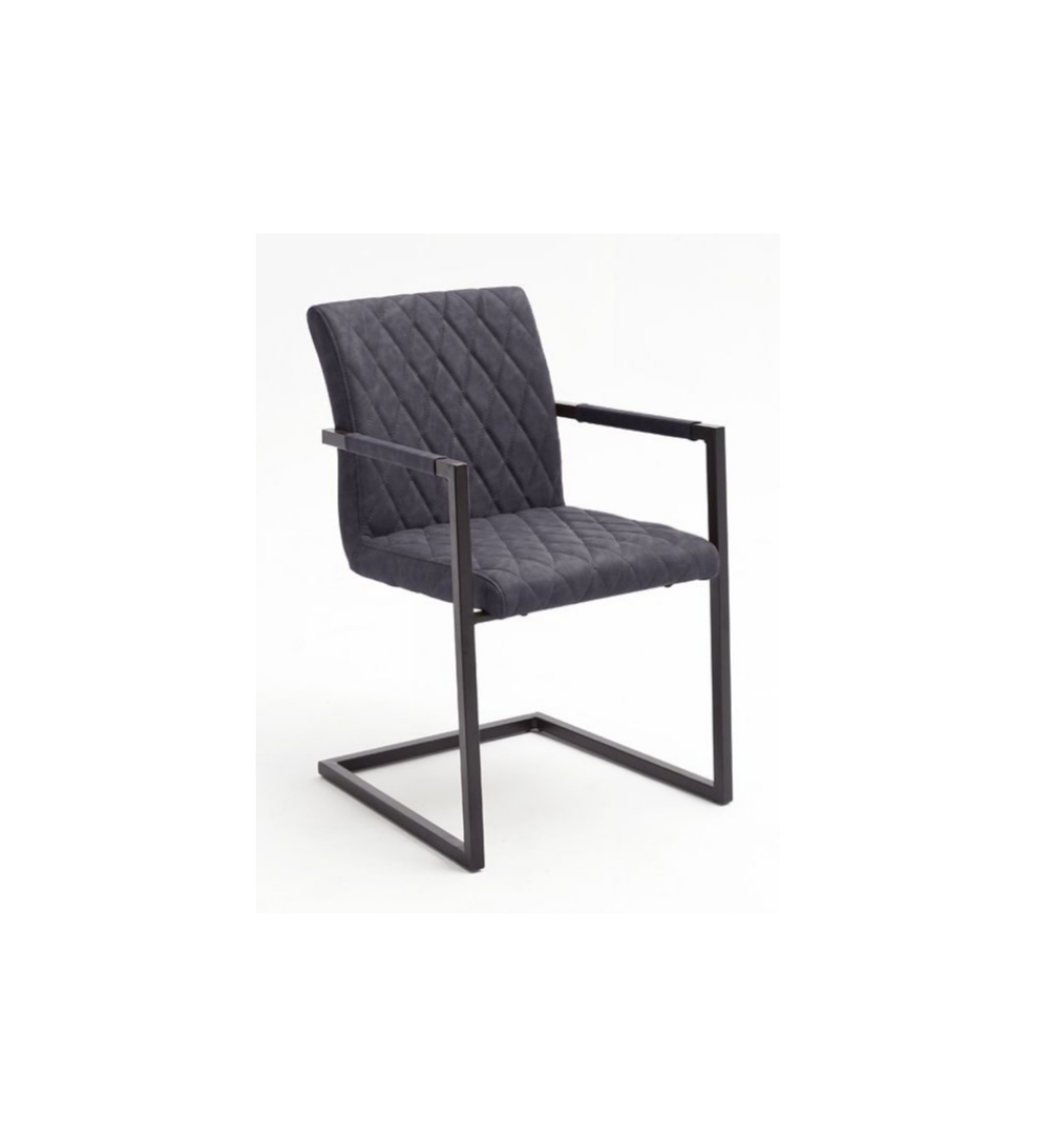 Krzesło KIAN B z podłokietnikami szare