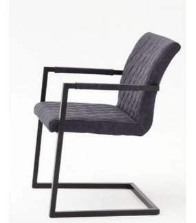 Krzesło KIAN B z podłokietnikami szare