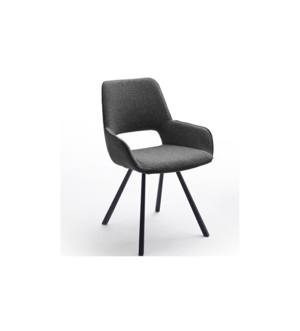 Krzesło PARANA 2 z obrotowym siedziskiem Czarne