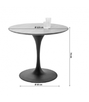 Stół INVITATION SET 120 cm to alternatywne rozwiązanie do jadalni lub niewielkiej kuchni.