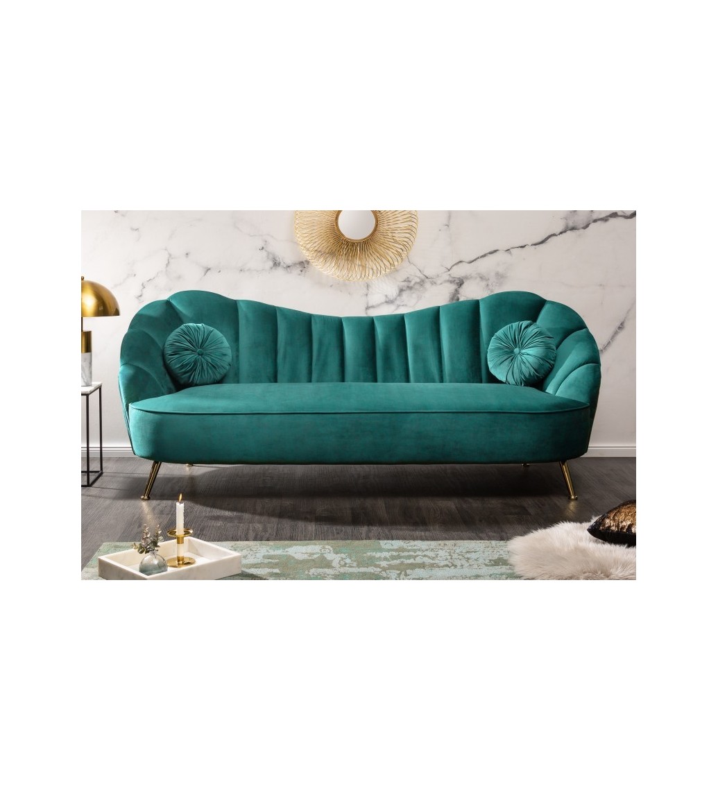 Sofa OLIVIO 220 cm turkusowa