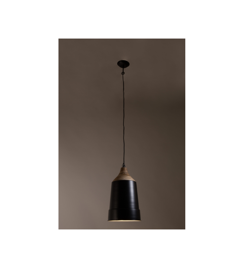 Lampa wisząca Wood Top czarna