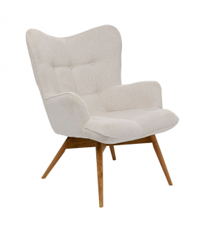 Wygodny fotel Vicky kremowy to propozycja do aranżacji w stylu nowoczesnym, klasycznym, skandynawskim, boho.