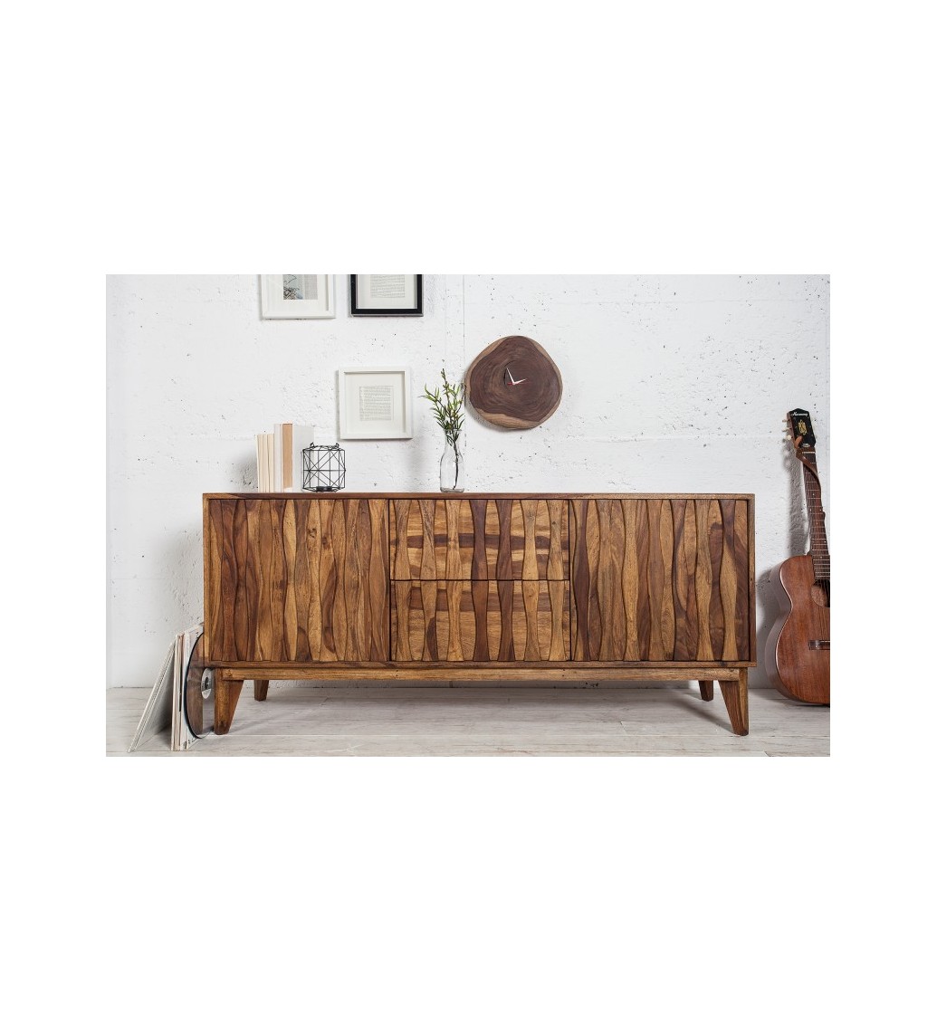 Komoda z drewna Retro 160cm Sheesham do salonu w stylu retro