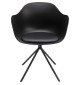 Krzesło Bel Air z podłokietnikami czarne