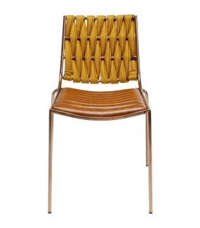 Krzesło Two Face brązowe