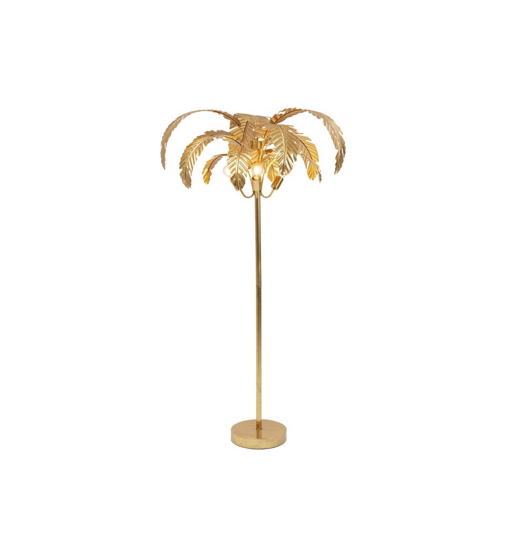 Lampa podłogowa Palmera 170 cm złota sprawdzi się w aranżacji nowoczesnej, klasycznej oraz glamour.