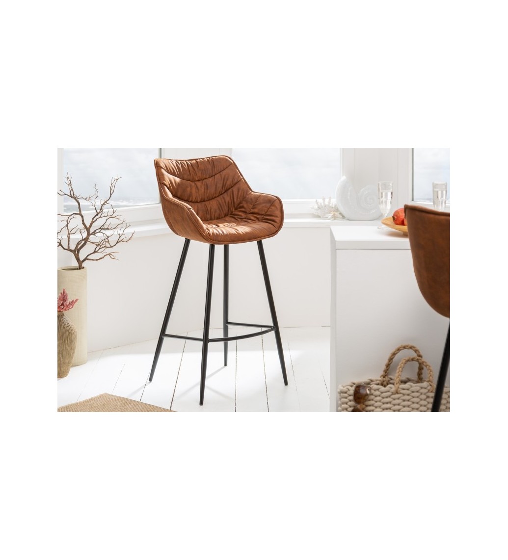 Krzesło barowe Dutch Comfort antyczny brąz