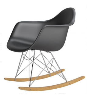 Krzesło bujane inspirowane RAR czarne
