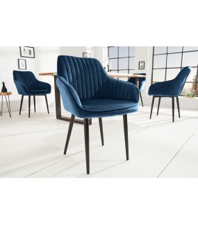 Krzesło Turin niebieskie do salonu