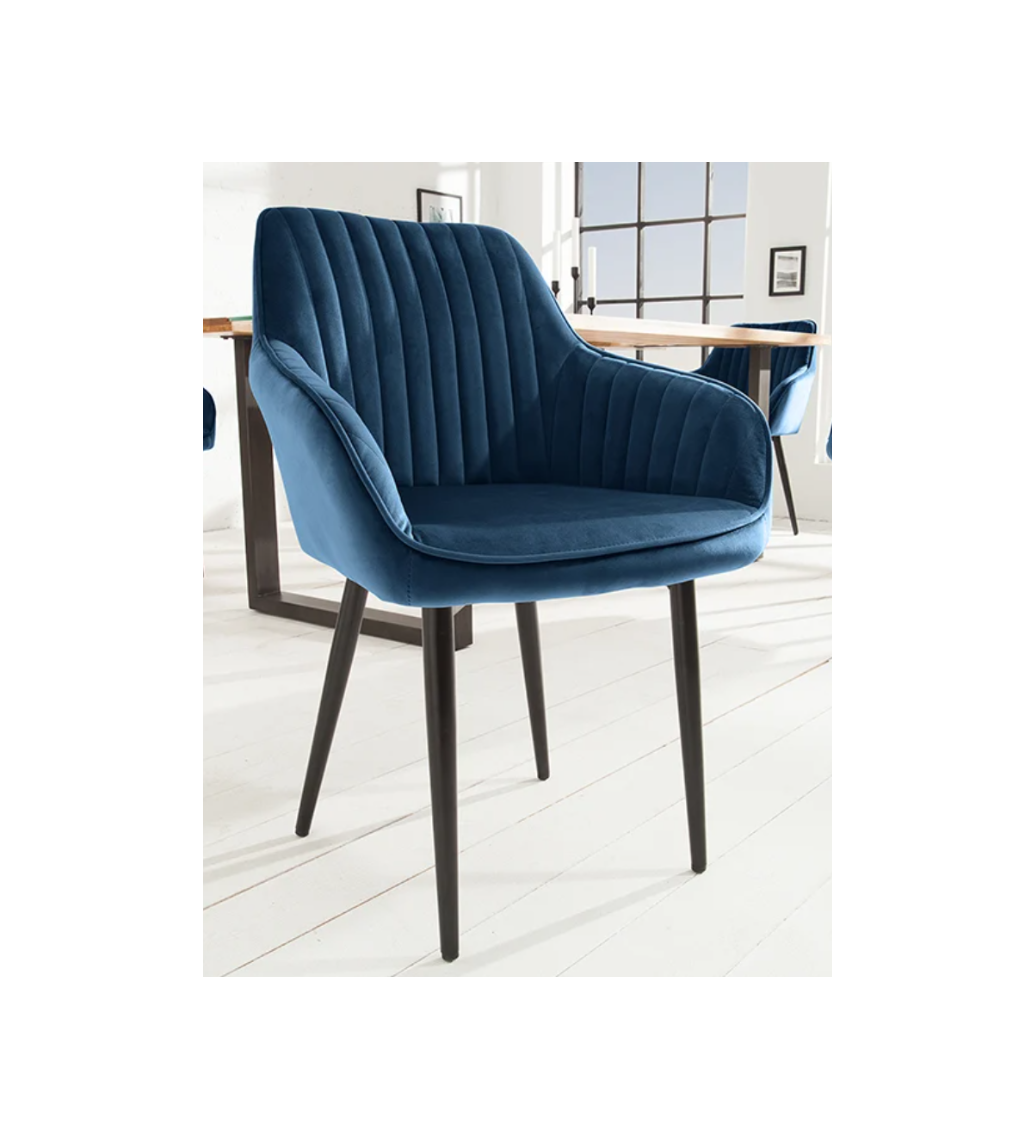 Krzesło Turin niebieskie