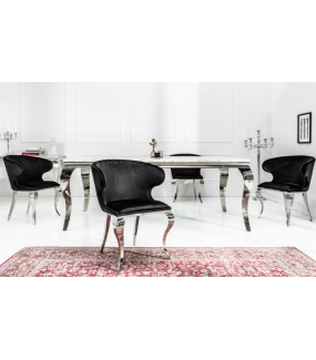 Krzesło Modern Barock II czarny aksamit