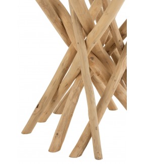 Stół Branches 120 cm drewno teak do salonu