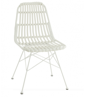 Krzesło ogrodowe RACHEL białe