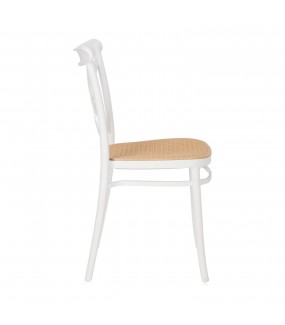 Nowoczesne Krzesło Moreno białe do jadlani