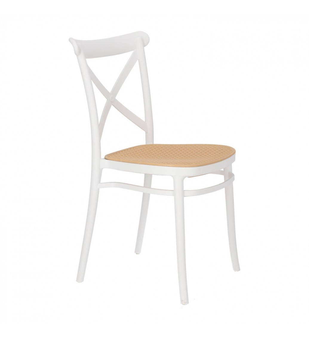 Krzesło Moreno białe to idealna propozycja do wnętrz w stylu skandynawskim, prowansalskim,  boho czy retro.