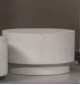 Stolik kawowy DEAN 60 cm biały w optyce betonu