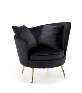 Fotel ALMOND czarny do salonu w stylu nowoczesnym