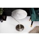 Stolik kawowy Leaf 42 cm srebrny może pełnić funkcję stolika nocnego w sypialni.
