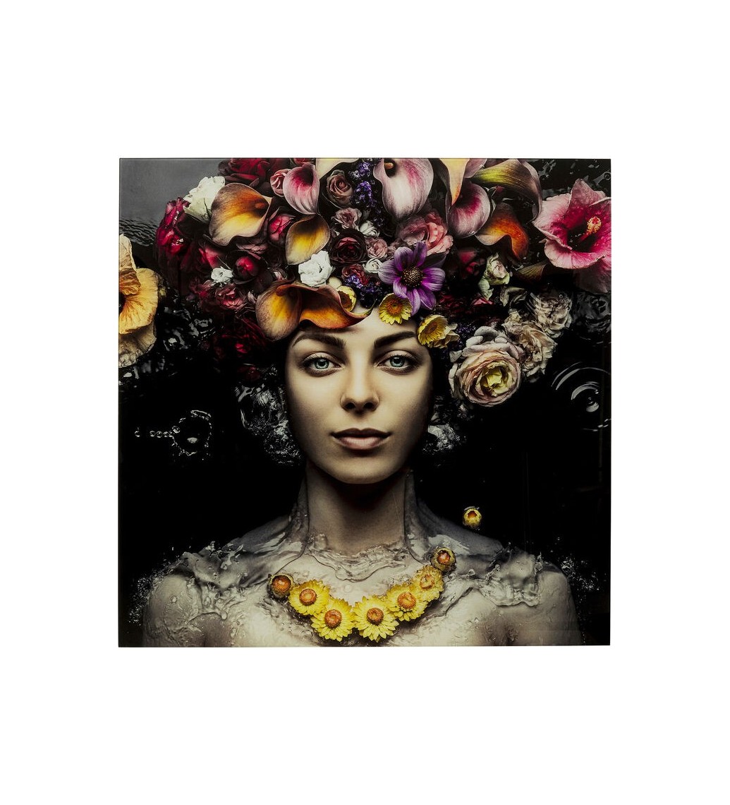 Obraz Flower Art Lady 80 cm x 80 cm