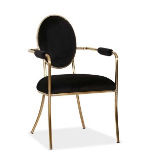 Krzesło Vanesa do salonu w stylu Glamour