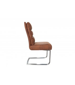 Krzesło Konsolowe Comfort Vintage jasnobrązowe do jadalni
