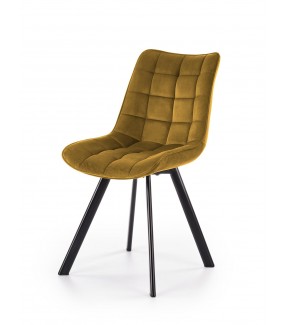 Krzesło ANTERA musztardowe do salonu w stylu nowoczesnym