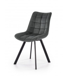 Krzesło ANTERA ciemnoszare do salonu w stylu nowoczesnym