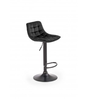 Krzesło barowe ANTERA czarne do salonu w stylu nowoczesnym