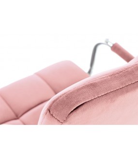 Fotel biurowy GONZO 4 różowy velvet