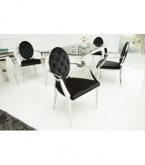 Krzesło OXANA Modern Barock Czarne